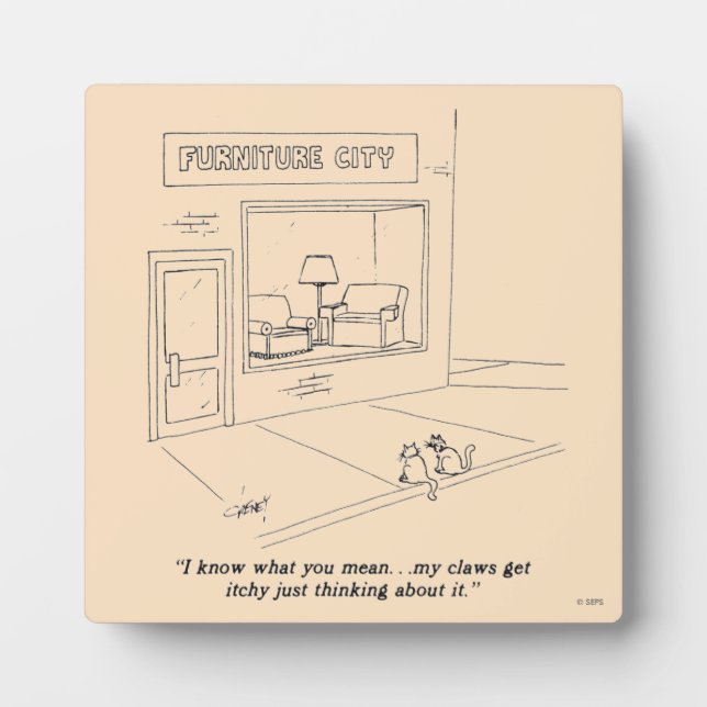 Plaque Photo Clawing Furniture (Devant)