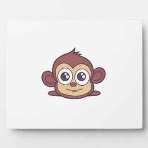 Plaque Photo Clipart de singe mignon