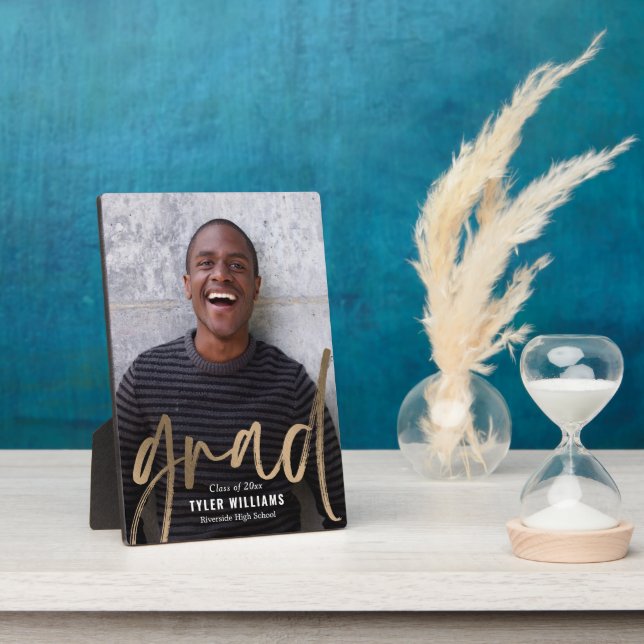 Plaque Photo Clôture brillante des coups de graduation Garder l (Côté)