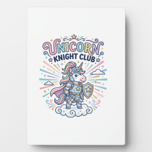 Plaque Photo Club Chevalier Licorne Imprimé Prêt Vêtements Grap