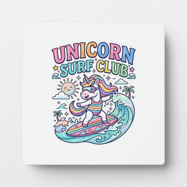 Plaque Photo Club de surf Licorne (Devant)