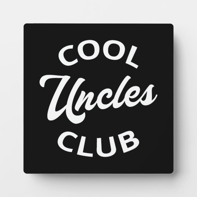 Plaque Photo Club des oncles cool I (Devant)