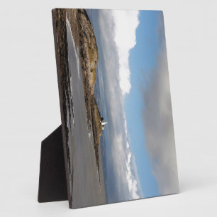 Plaque Photo Coastal landscape and lighthouse