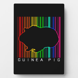 Plaque Photo Cochon de Guinée coloré Mignonne Guinée Lover