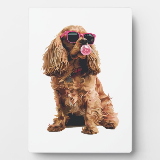 Plaque Photo Cocker Spaniel (Devant)