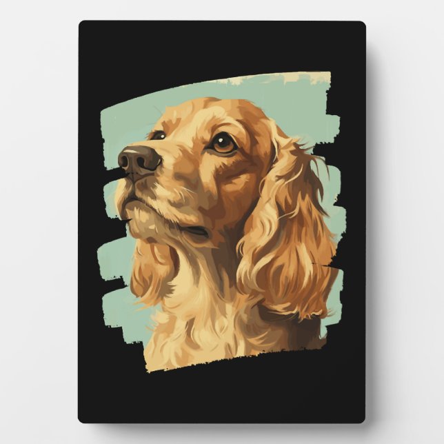 Plaque Photo Cocker Spaniel (Devant)