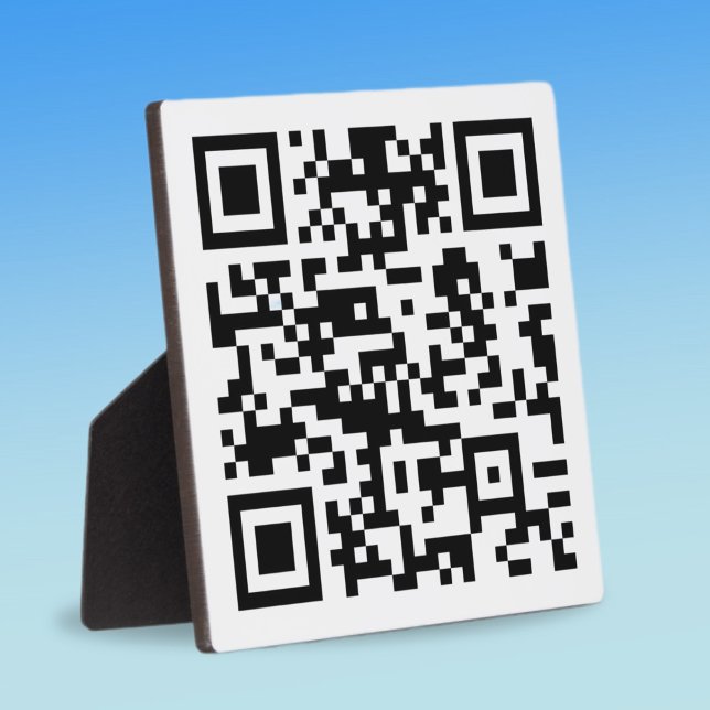 Plaque Photo Code QR créé instantanément (en entrant votre URL) (Créateur téléchargé)