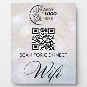 Plaque Photo Code QR de mot de passe de réseau WiFi personnalis