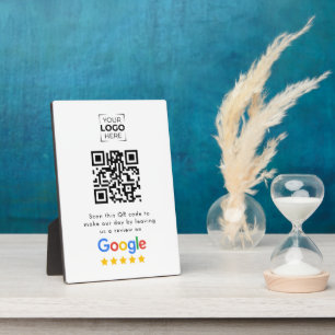 Plaque Photo Code QR de révision Google pour les avis d'entrepr