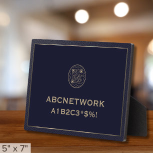 Plaque Photo Code QR du mot de passe Wifi