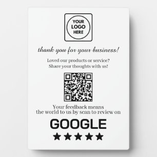 Plaque Photo Code QR minimaliste   Design personnalisé moderne 