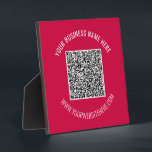 Plaque Photo Code QR personnalisé et feuille de travail de text<br><div class="desc">Police et couleurs personnalisées - Concevez vos propres Plaques personnalisées avec QR Code Scan Info and Name Website or Custom Text Professional Design Business Promotional or Modern Personal Desk Accessoires / Desk Signs Don - Ajouter votre QR Code - Image - Photo ou logo / Nom - Entreprise / Site...</div>