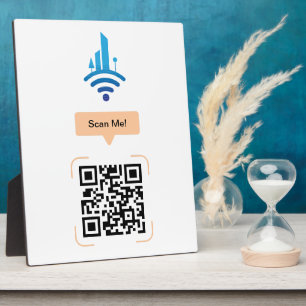 Plaque Photo Code QR Wi-Fi gratuit simple