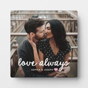 Plaque Photo Cœur de n'importe quelle couleur et photo Amour