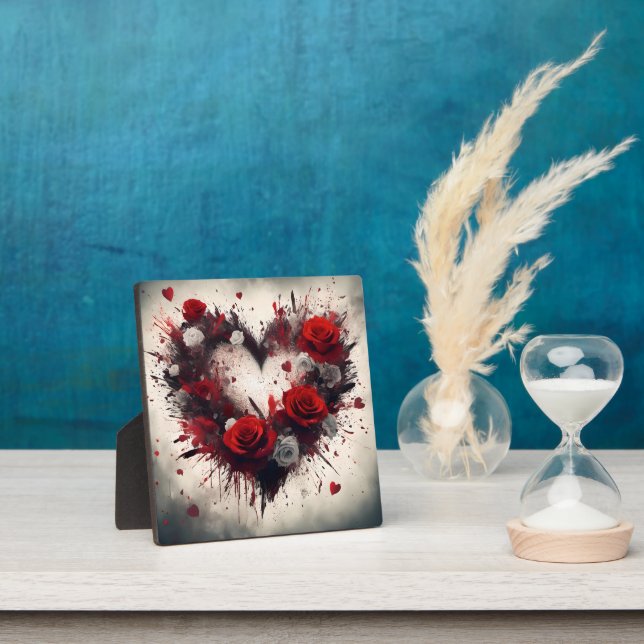 Plaque Photo Coeur du Rose (Insitu)