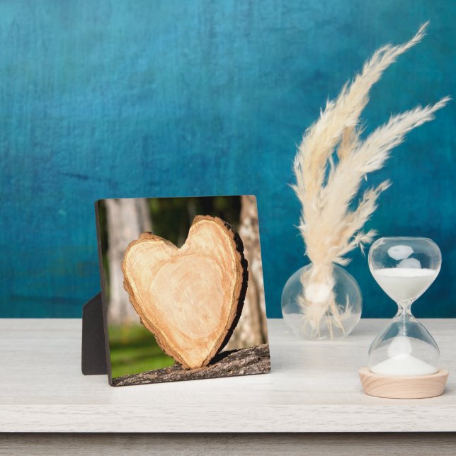 Plaque Photo coeur en bois (Insitu)