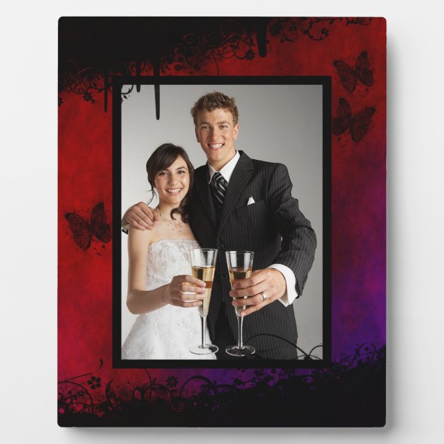 Plaque Photo Coeur gothique (Devant)