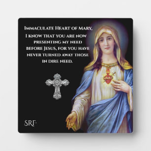Plaque Photo Coeur immaculé de Marie