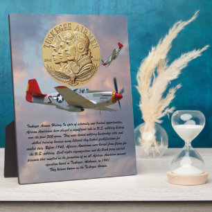 Plaque Photo Coin Airmen Tuskegee