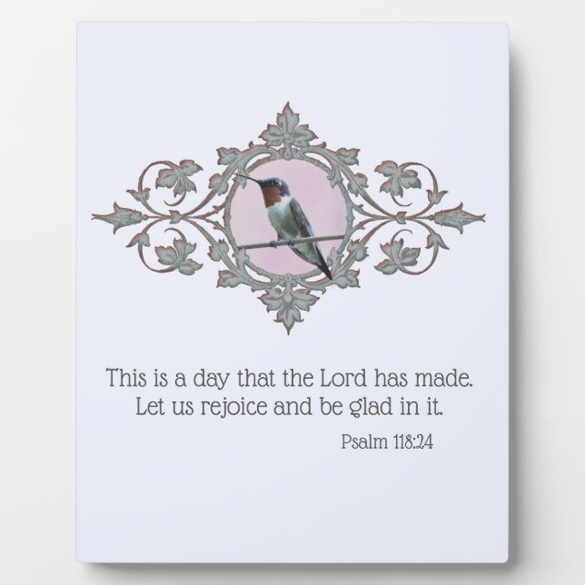 Plaque Photo Colibri encadré Ruby Throsé (Devant)