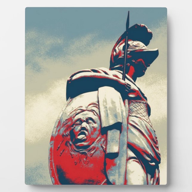 Plaque Photo Colisée antique Spartan Warrior Gladiateur romain (Devant)