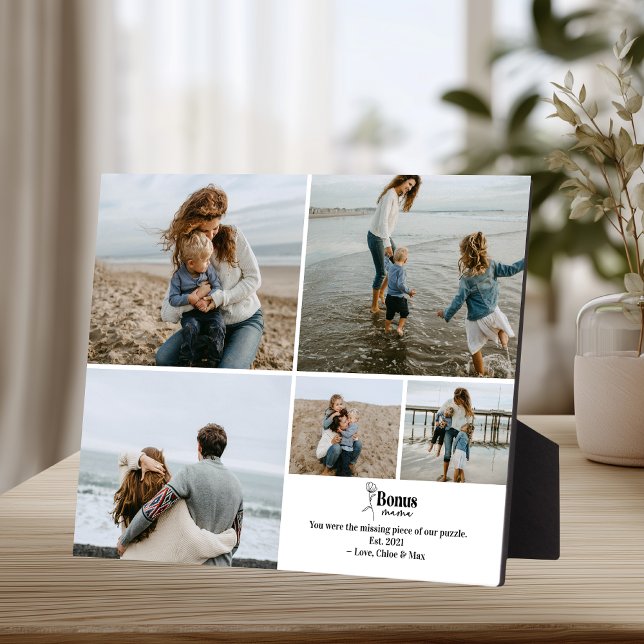 Plaque Photo Collage Bonus Maman 2025 (Créateur téléchargé)