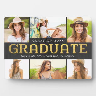 Plaque Photo Collage brillant Graduation Keepsaké Desktop Plaqu