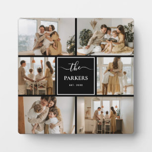 Plaque Photo Collage couleur modifiable photo familiale personn