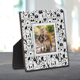Plaque Photo Collage de chien sans cadre Photo Easel Retour
