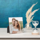 Plaque Photo Collage de couple moderne photo et cadeau familial<br><div class="desc">Collage de couple moderne photo et cadeau familial minimal</div>