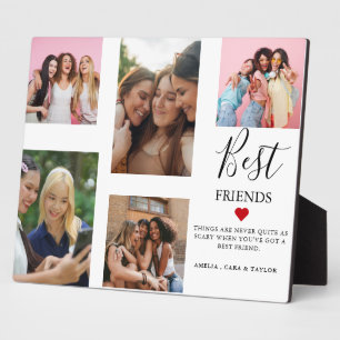 Plaque Photo Collage de photos d'amis moderne Simple