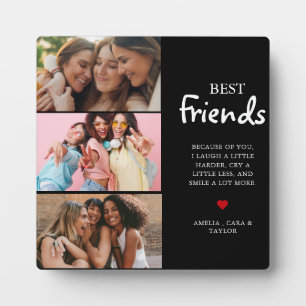 Plaque Photo Collage de photos d'amis moderne Simple