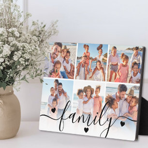 Plaque Photo Collage de photos de famille personnalisé