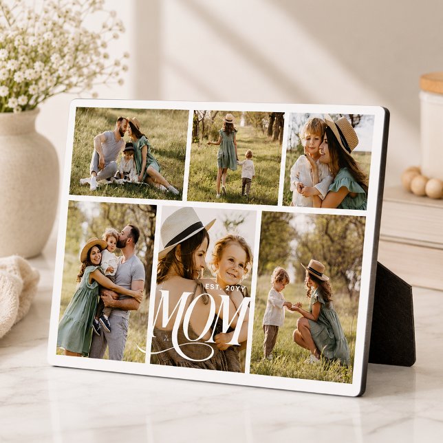Plaque Photo Collage de photos de maman (Créateur téléchargé)