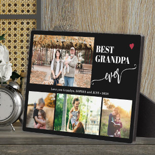 Plaque Photo Collage de photos des petits-enfants meilleur gran
