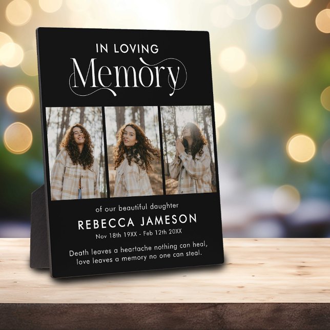 Plaque Photo Collage de photos 'En souvenir' (Créateur téléchargé)