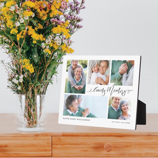 Plaque Photo Collage de photos en souvenir affectueux Memento c (Créateur téléchargé)