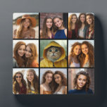 Plaque Photo Collage de photos Instagram avec 9 photos<br><div class="desc">Utilisez vos photos sans cadres sur celle-ci ! Ajoutez vos photos et instantanés préférés à cette bande pour un garde-mémoire amusant. Une façon artistique d'afficher vos meilleures photos de partage.</div>