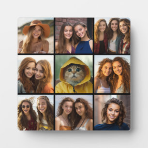 Plaque Photo Collage de photos Instagram avec 9 photos