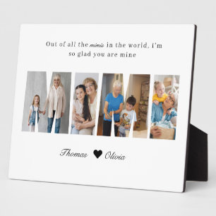 Plaque Photo Collage de photos Mimi Cadeau pour grand-mère de l