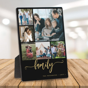 Plaque Photo Collage de photos multiples scénario familial mode