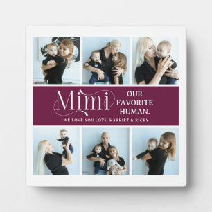 Plaque Photo Collage de photos sentimental Mimi Cadeau 