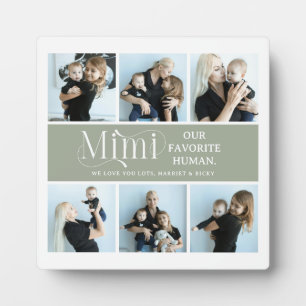 Plaque Photo Collage de photos sentimental Mimi Cadeau 