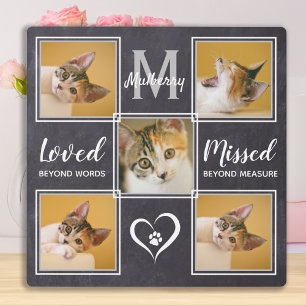 Plaque Photo Collage de photos unique de Cat Memorial