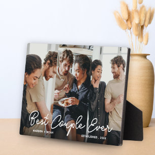 Plaque Photo Collage photo Couple 3 moderne Meilleur Couple Jam