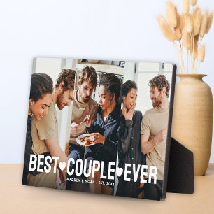Plaque Photo Collage photo Couple 3 moderne Meilleur Couple Jam