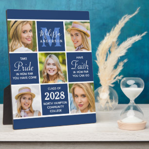 Plaque Photo Collage photo de 5e année Inspirational Navy Blue
