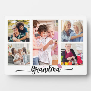Plaque Photo Collage photo de grand-mère avec 5 photos grand-mè