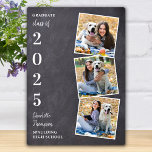 Plaque Photo Collage photo de Rustic Graduation Keepsaké<br><div class="desc">Célébrez votre diplômé et offrez un cadeau personnalisé avec cette plaque de graduation de collage photo personnalisée. Cette plaque de collage photo unique est un souvenir précieux. Customisez avec 3 de vos photos préférées d'études supérieures ou collégiales, et personnalisez avec l'année de diplôme, nom, lycée ou collège. Voir "personnaliser ce...</div>