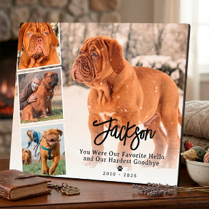 Plaque Photo Collage photo de souvenir de chien ou de chat